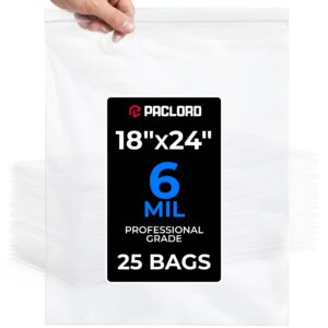 18" x 24" Extra Large Zip Seal Lock Bags, 6 Mil Pack of 25 (RPB-1824-6-25, B0FX3C1YLZ)