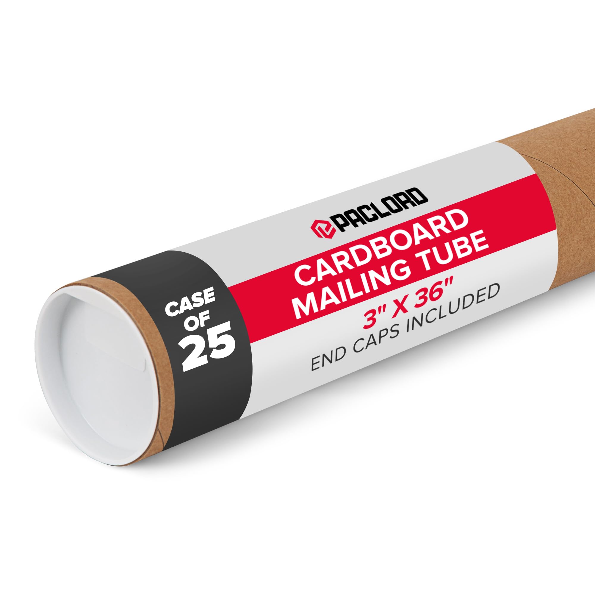 61dIHMG2cZL.jpg Paclord 3" x 36" Kraft Paper Mailing Tubes with End Caps, Case Pack