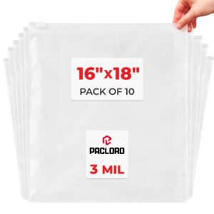 16" x 18" Slider Zip Poly Bags, Pack of 10 (SPB-1618-10, B0G6Q9PMR7)