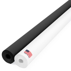 Paclord Black & White Kraft Paper Set 48" x 100 ft (KP-48-BW, B0DYBKLWSF)