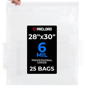 28" x 30" Extra Large Zip Seal Lock Bags, 6 Mil Pack of 25 (RPB-2830-6-25, B0FX3F2RSS)