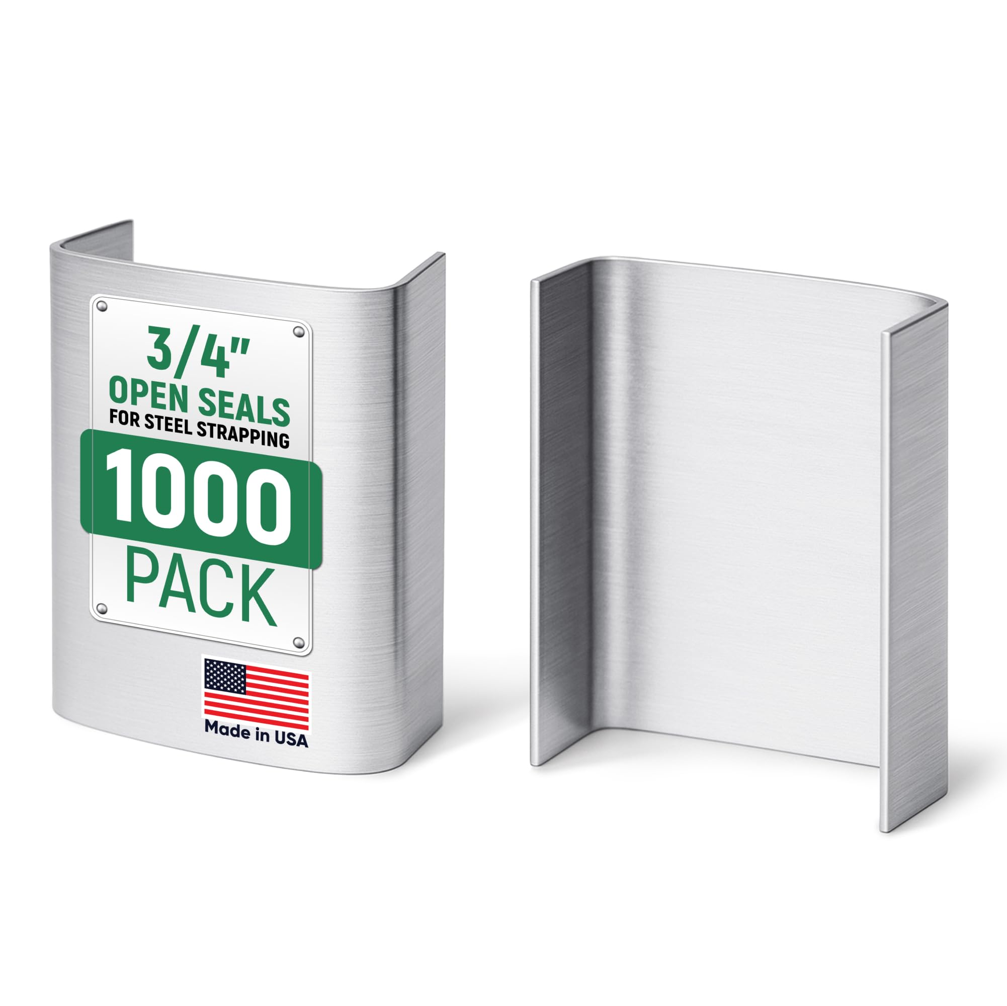 61lOJ2kqMIL.jpg Paclord Open Seals for 3/4" Steel Strapping, Pack of 1000