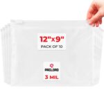 12" x 9" Slider Zip Poly Bags, Pack of 10 (SPB-129-10, B0G6QH6BXQ)