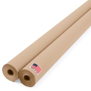 Paclord Brown Kraft Paper Roll 48" x 1200" (100 ft), 45 Lbs, Value Pack of 2 (KP-4810-NK-2, B0DNV33VH3)