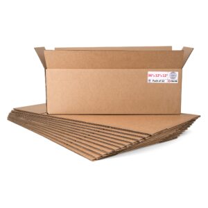 Long Cardboard Boxes 12"L x 12"W x 36"H (Pack of 12) (CB-121236-12, B0F2W18RNZ)
