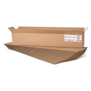 Long Cardboard Boxes 36"L x 6"W x 6"H (Pack of 12) (CB-3666-12, B0F2W4L9VF)