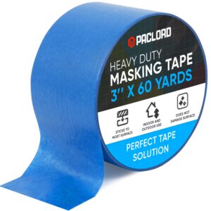 Paclord 3" x 60 Yard Blue Painter's Masking Tape, Pack of 1