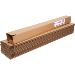 Tall Cardboard Boxes 4"L x 4"W x 48"H (Pack of 20) (CB-4448-20, B0GMPDCQ7D)