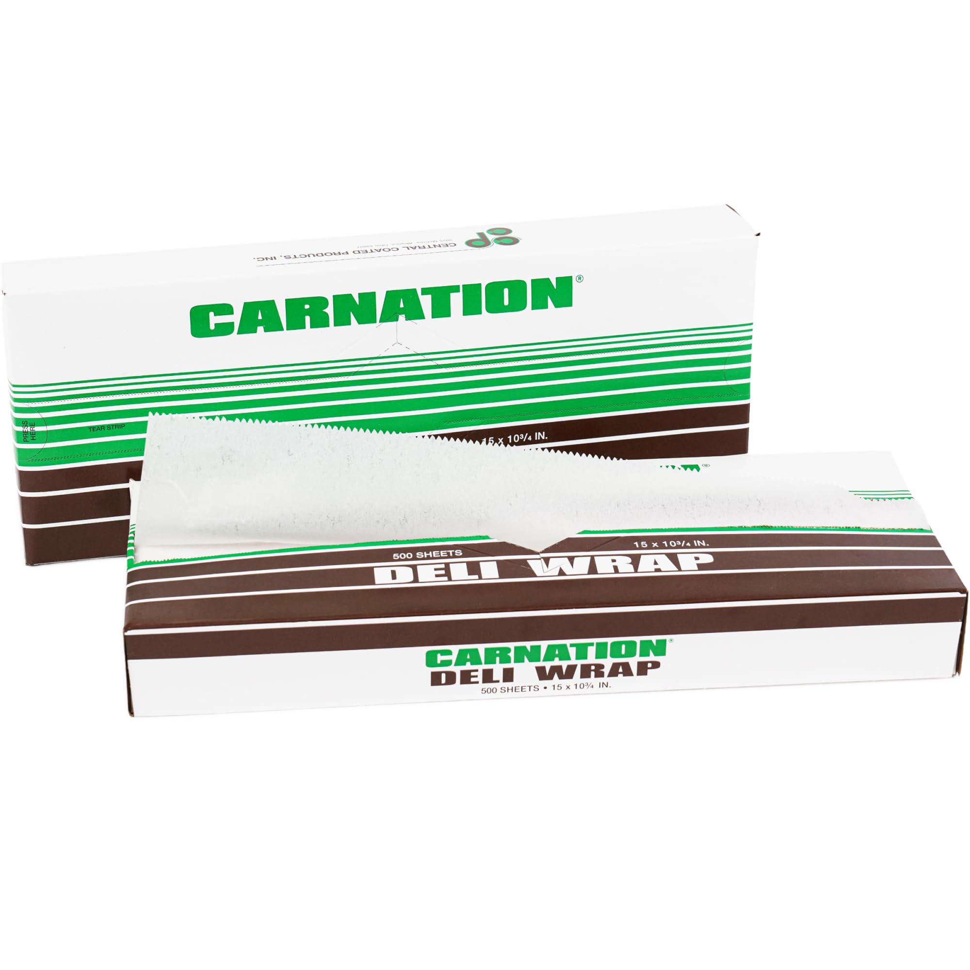 719OTsmg2iL.jpg Carnation 1000 Pcs White Deli Wrap Wax Paper Sheets, 15"x10.75" Pre-Cut Interfolded (DW-1510-2, B0GHT4QVP5)