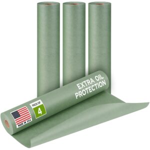 Paclord 15" x 60 yd Green Masking Paper, Automotive Oil Protection, Pack of 4