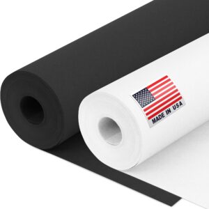Paclord Black & White Kraft Paper Set 12" x 100 ft (KP-12-BW, B0DYBP356X)