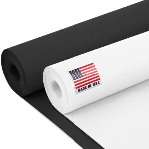 Paclord Black & White Kraft Paper Set 24" x 100 ft (KP-24-BW, B0DYBNS5YQ)