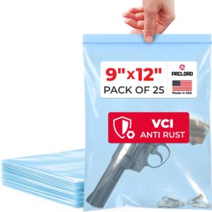 VCI Reclosable Poly Bags 9" x 12", Pack of 25 (RPB-VCI-912-25, B0G9C2R6J2)