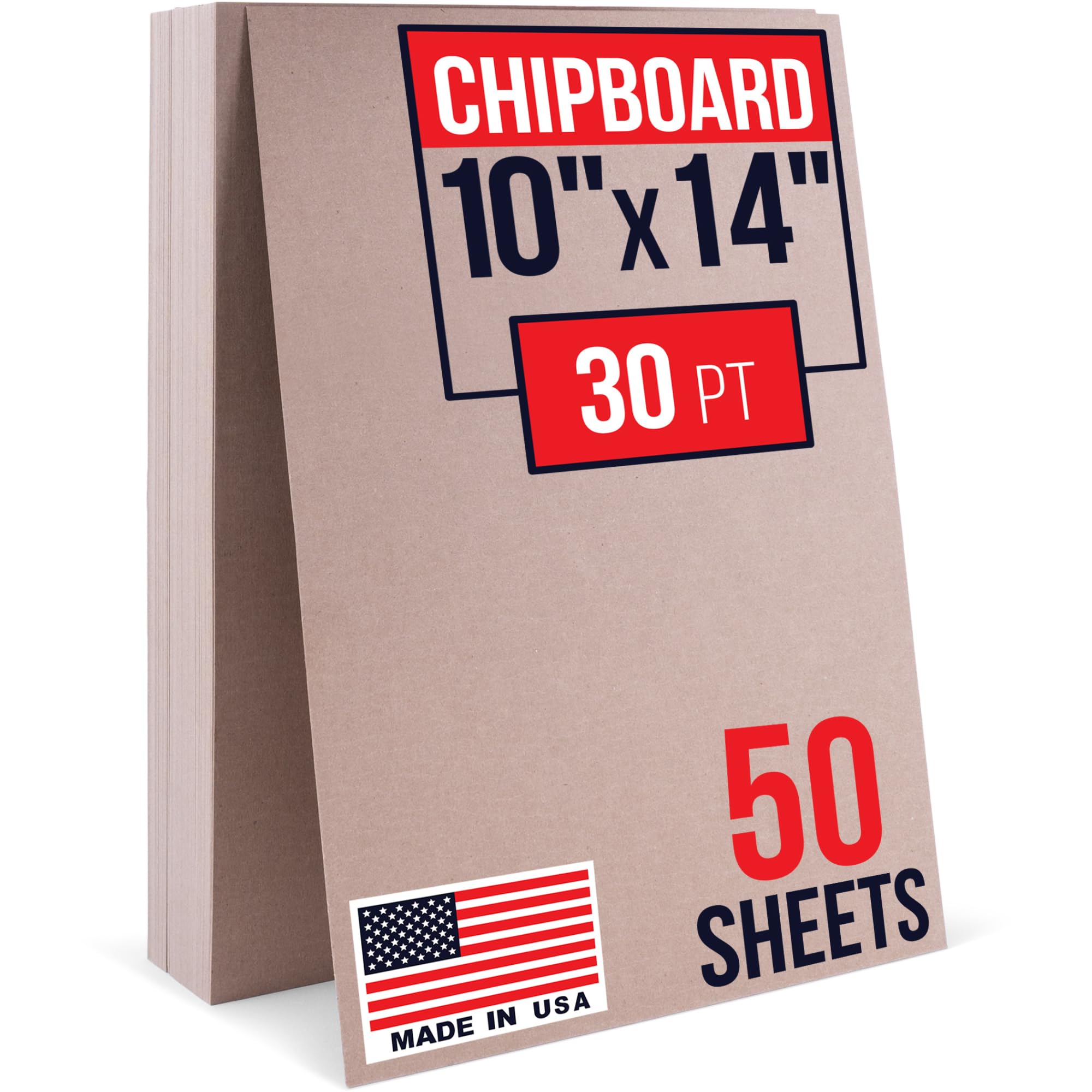 71IHLTBAdpL.jpg 10" x 14" Brown Kraft Chipboard Sheets, 30 Pt Thick, Pack of 50