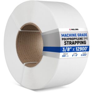 Paclord 3/8" x 12,900' Machine Grade Polypropylene (PP) Strapping Roll, 0.024" Thick