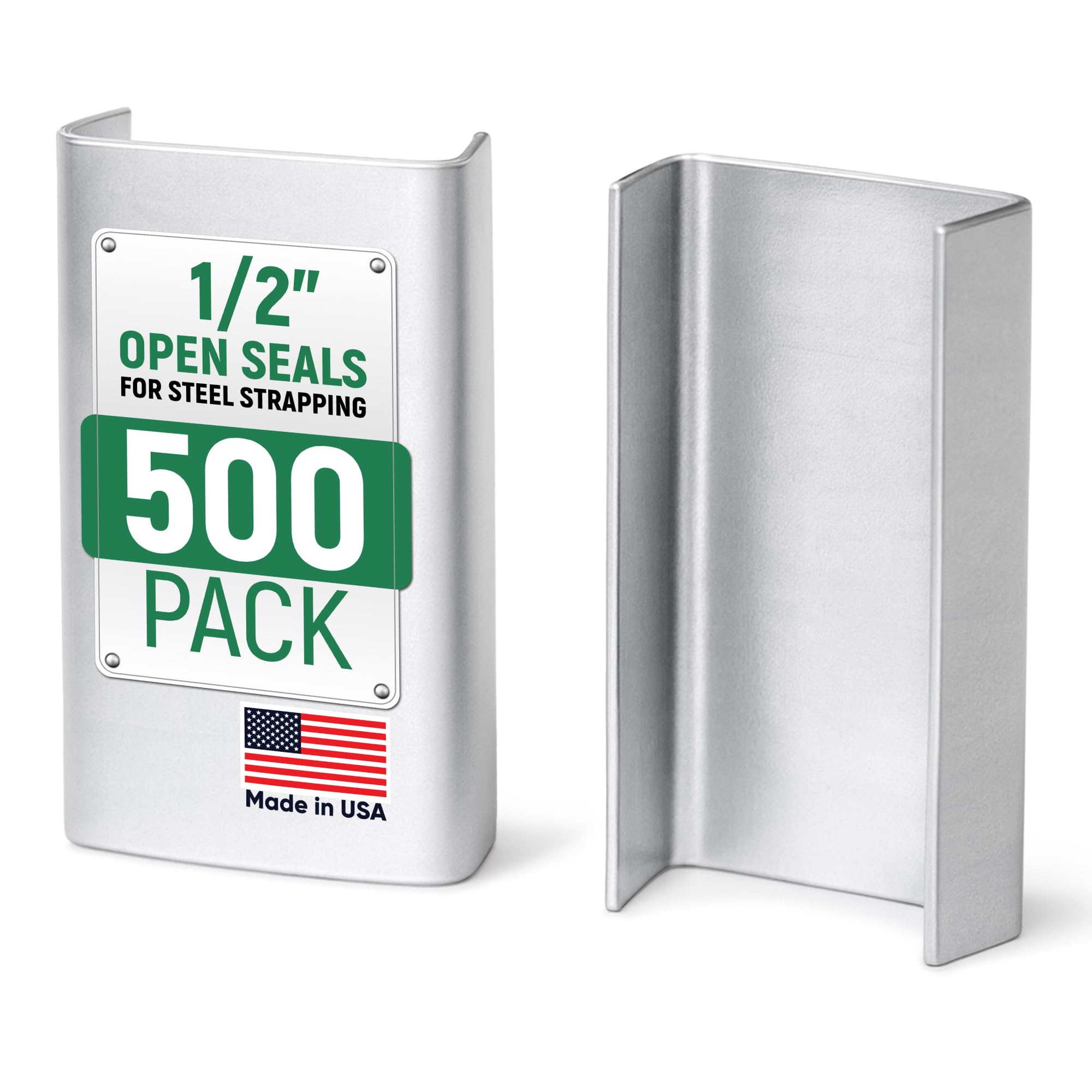 71NtZy3VtCL.jpg Paclord Open Seals for 1/2" Steel Strapping, Pack of 500