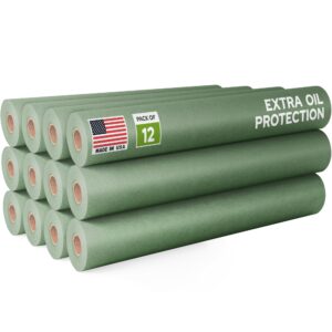 Paclord 15" x 60 yd Green Masking Paper, Automotive Oil Protection, Pack of 12