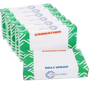 Carnation 3000 Pcs White Deli Wrap Wax Paper Sheets, 10"x10.75" Pre-Cut Interfolded (DW-1010-6, B0GHT7JN4Q)