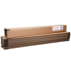 Tall Cardboard Boxes 5"L x 5"W x 50"H (Pack of 20) (CB-5550-20, B0GMPCZTS5)