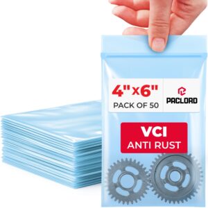 VCI Reclosable Poly Bags 4" x 6", Pack of 50 (RPB-VCI-46-50, B0G99SXTJ1)