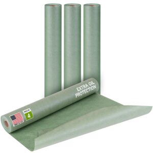 Paclord 18" x 60 yd Green Masking Paper, Automotive Oil Protection, Pack of 4