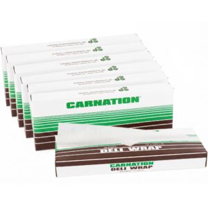 Carnation 3000 Pcs White Deli Wrap Wax Paper Sheets, 15"x10.75" Pre-Cut Interfolded (DW-1510-6, B0GHTCBYZL)