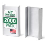 Paclord Open Seals for 1/2" Steel Strapping, Pack of 2000