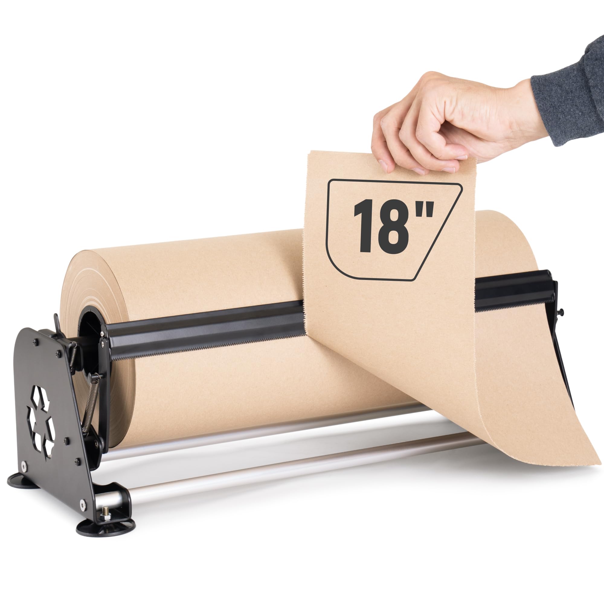 71kwop3fSAL.jpg Paclord 18" Paper Roll Dispenser with Cutter, Non-Slip Suction Feet