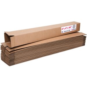 Tall Cardboard Boxes 4"L x 4"W x 38"H (Pack of 20) (CB-4438-20, B0GMPH7STB)