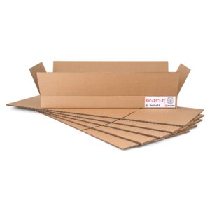 Flat Cardboard Boxes 36"L x 15"W x 3"H (Pack of 6) (CB-36153-6, B0F2V547PF)
