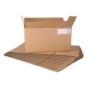 Large Cardboard Boxes 28"L x 14"W x 14"H (Pack of 12) (CB-281414-12, B0F2VLZ4S1)