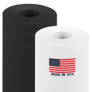 Paclord Black & White Kraft Paper Set 18" x 100 ft (KP-18-BW, B0DYBKNXWY)