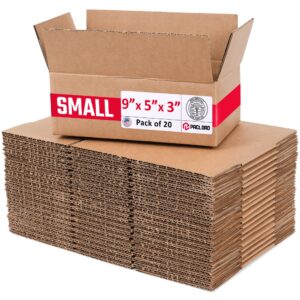 Small Cardboard Boxes 9"L x 5"W x 3"H (Pack of 20) (CB-953-20, B0GMSPXQ7J)
