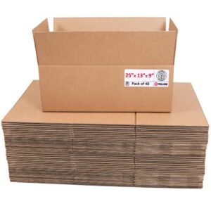 Large Cardboard Boxes 25"L x 13"W x 9"H (Pack of 40) (CB-25139-40, B0GMP23F4D)