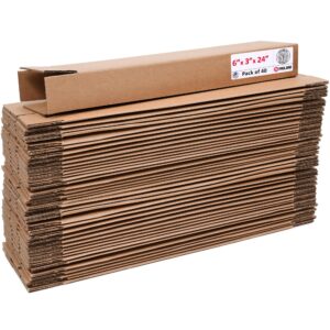Tall Cardboard Boxes 6"L x 3"W x 24"H (Pack of 40) (CB-6324-40, B0GMPKRPZP)