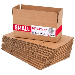Small Cardboard Boxes 10"L x 4"W x 4"H (Pack of 12) (CB-1044-12, B0GMT29HN8)