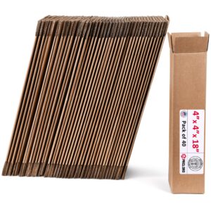 Tall Cardboard Boxes 4"L x 4"W x 18"H (Pack of 40) (CB-4418-40, B0GMP16XG6)