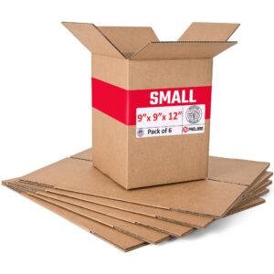 Small Cardboard Boxes 9"L x 9"W x 12"H (Pack of 6) (CB-9912-6, B0F2W1DNKC)