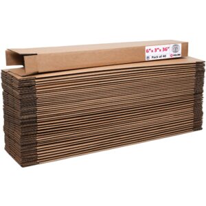 Tall Cardboard Boxes 6"L x 3"W x 36"H (Pack of 40) (CB-6336-40, B0GMP74T8Z)