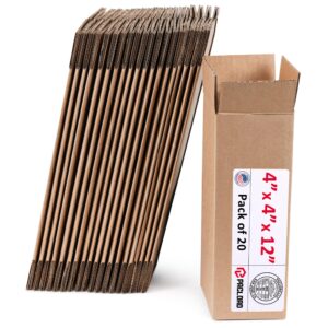 Tall Cardboard Boxes 4"L x 4"W x 12"H (Pack of 20) (CB-4412-20, B0GMPGFNCV)