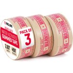 Paclord Water Activated Kraft Tape 2.83" x 450 ft, Pack of 3 (GT-3450-W-3, B0GWSFK9F1)