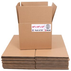 Medium Cardboard Boxes 14"L x 14"W x 12"H (Pack of 20) (CB-141412-20, B0GMPMPDGS)