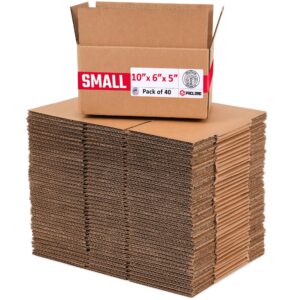 Small Cardboard Boxes 10"L x 6"W x 5"H (Pack of 40) (CB-1065-40, B0GMTGQXZC)