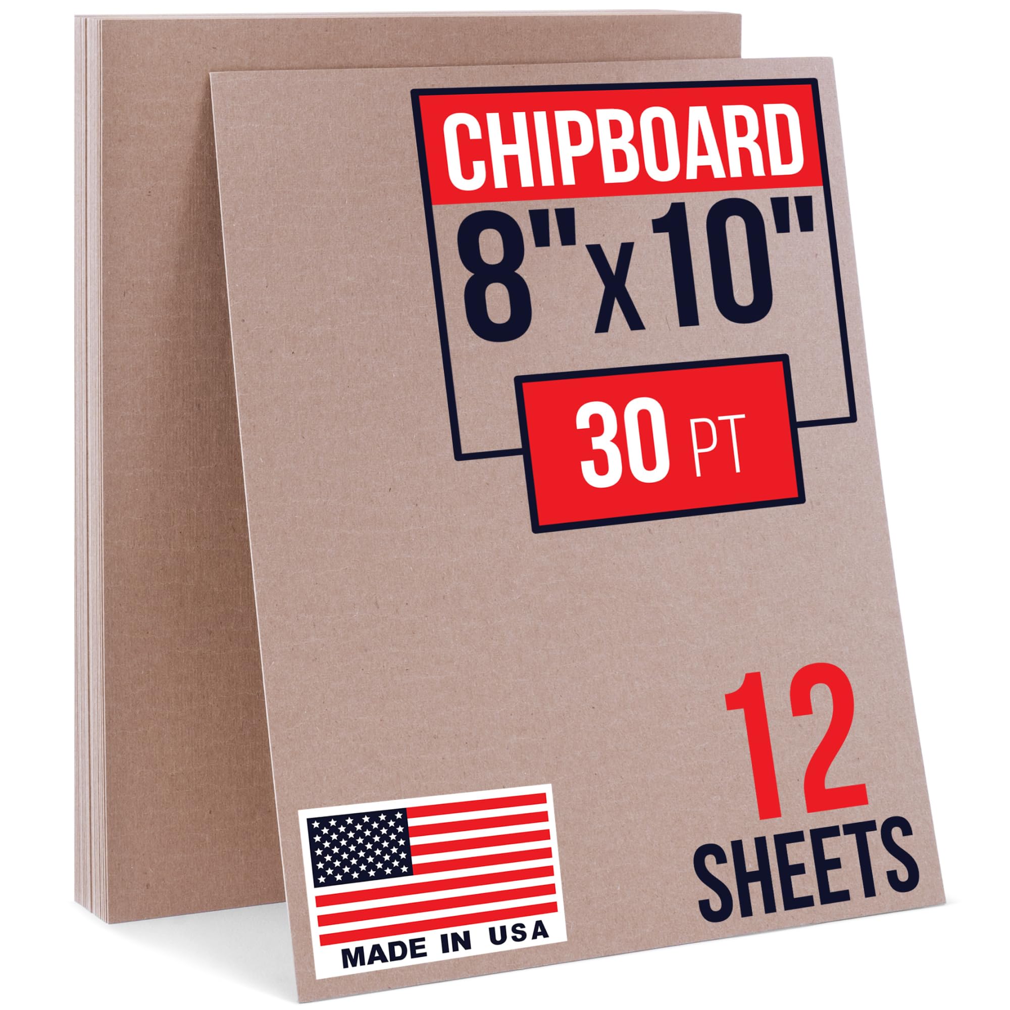 81rnLlsIs4L.jpg 8" x 10" Brown Kraft Chipboard Sheets, 30 Pt Thick, Pack of 12