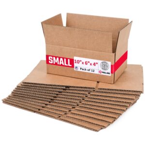Small Cardboard Boxes 10"L x 6"W x 4"H (Pack of 12) (CB-1064-12, B0GMTNRZ54)