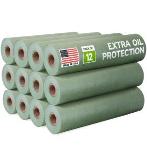 Paclord 9" x 60 yd Green Masking Paper, Automotive Oil Protection, Pack of 12